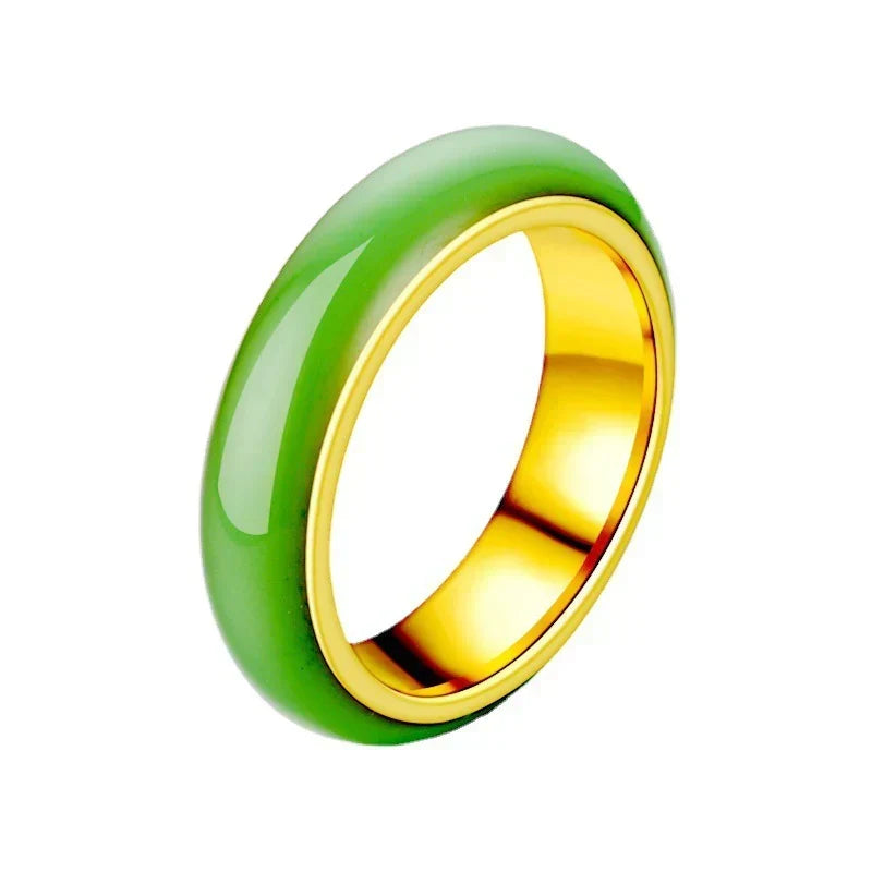Titanium Steel Drop Oil Ring For Women