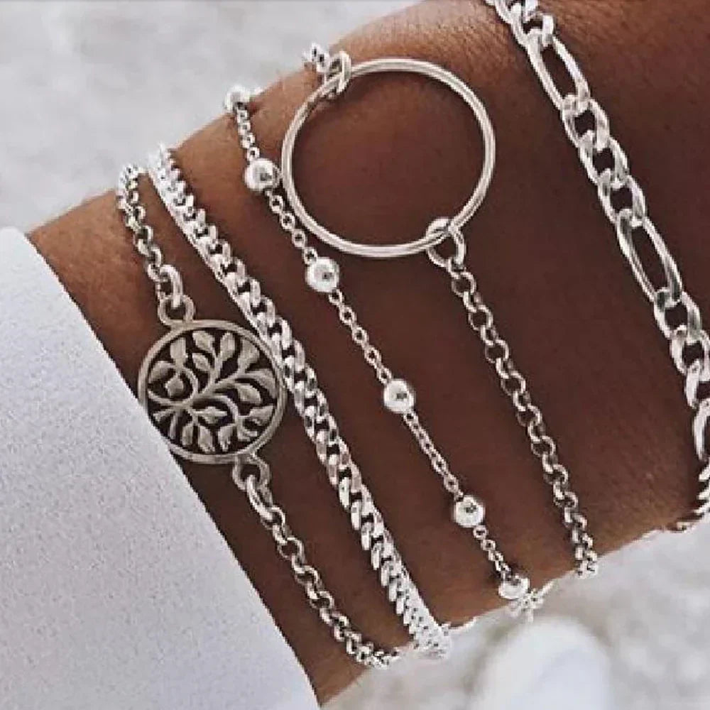 Handmade Creative Classic Simple Bracelet Five-piece Set