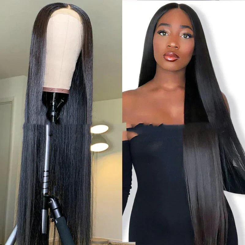 Wig Female Long Straight Hair Long Straight Wigs Africa Fashion Foreign Trade Real  Headgear