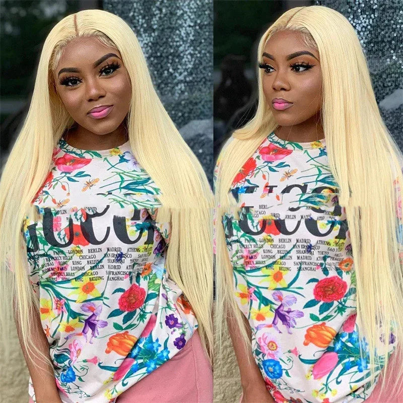 Women's Mid-length Straight Waist-length real human hair