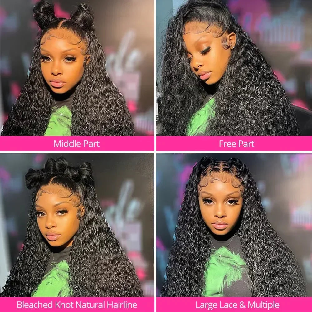 HD Lace Human Hair Curly Wigs
