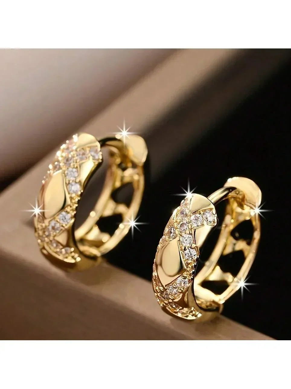 Small Hollow Cross Earrings Retro Style