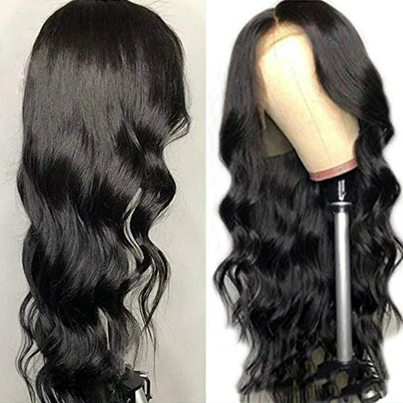 Big Wave Curly African Black Premium Human Hair Wigs