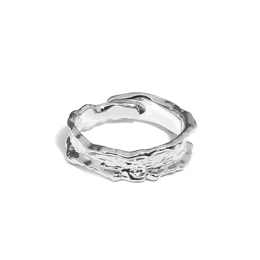 Irregular Pleated Ring Adjustable Ring
