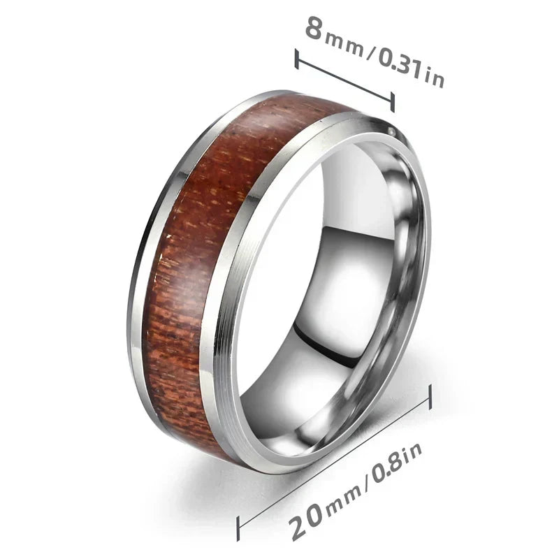Non-fading Exquisite Punk Titanium Steel Vintage Printed Ring