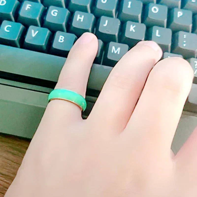 Titanium Steel Drop Oil Ring For Women