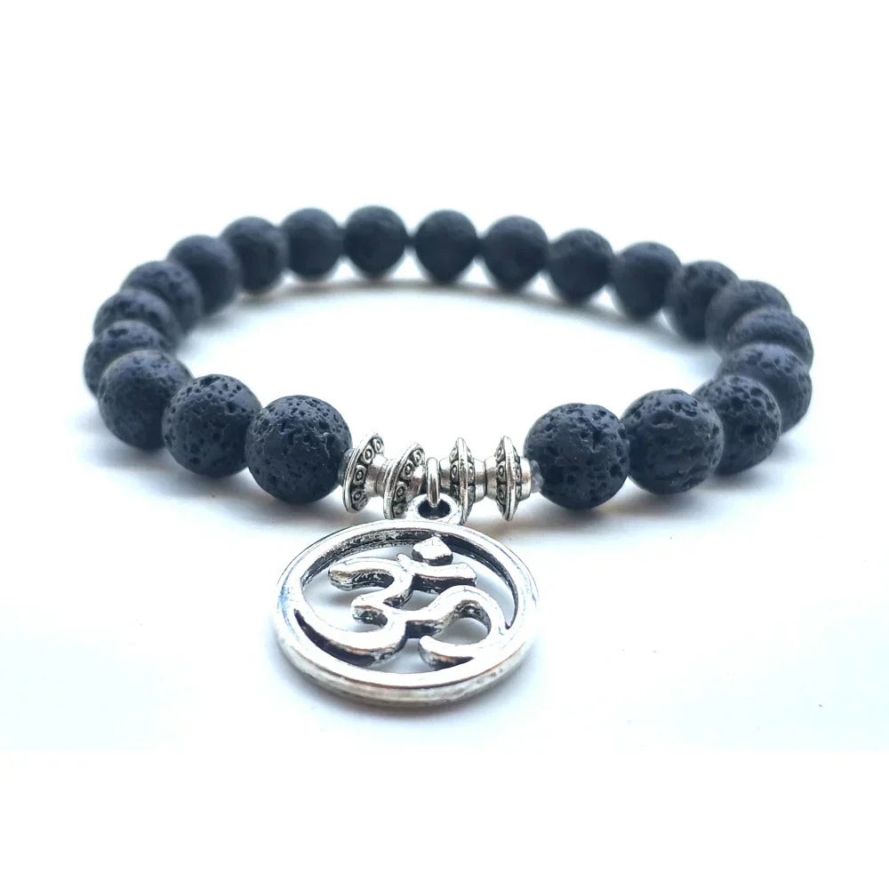 Lucky Tree OM Letter Pendant UFO Spacer