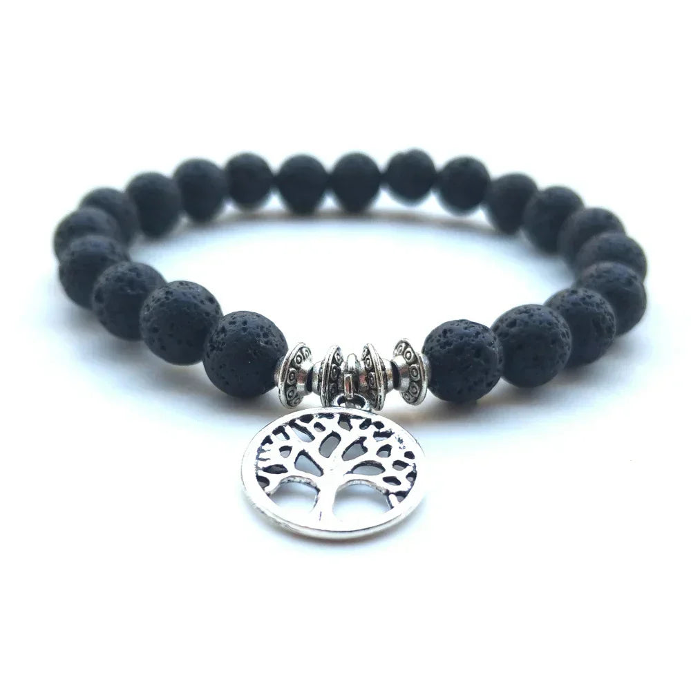 Lucky Tree OM Letter Pendant UFO Spacer