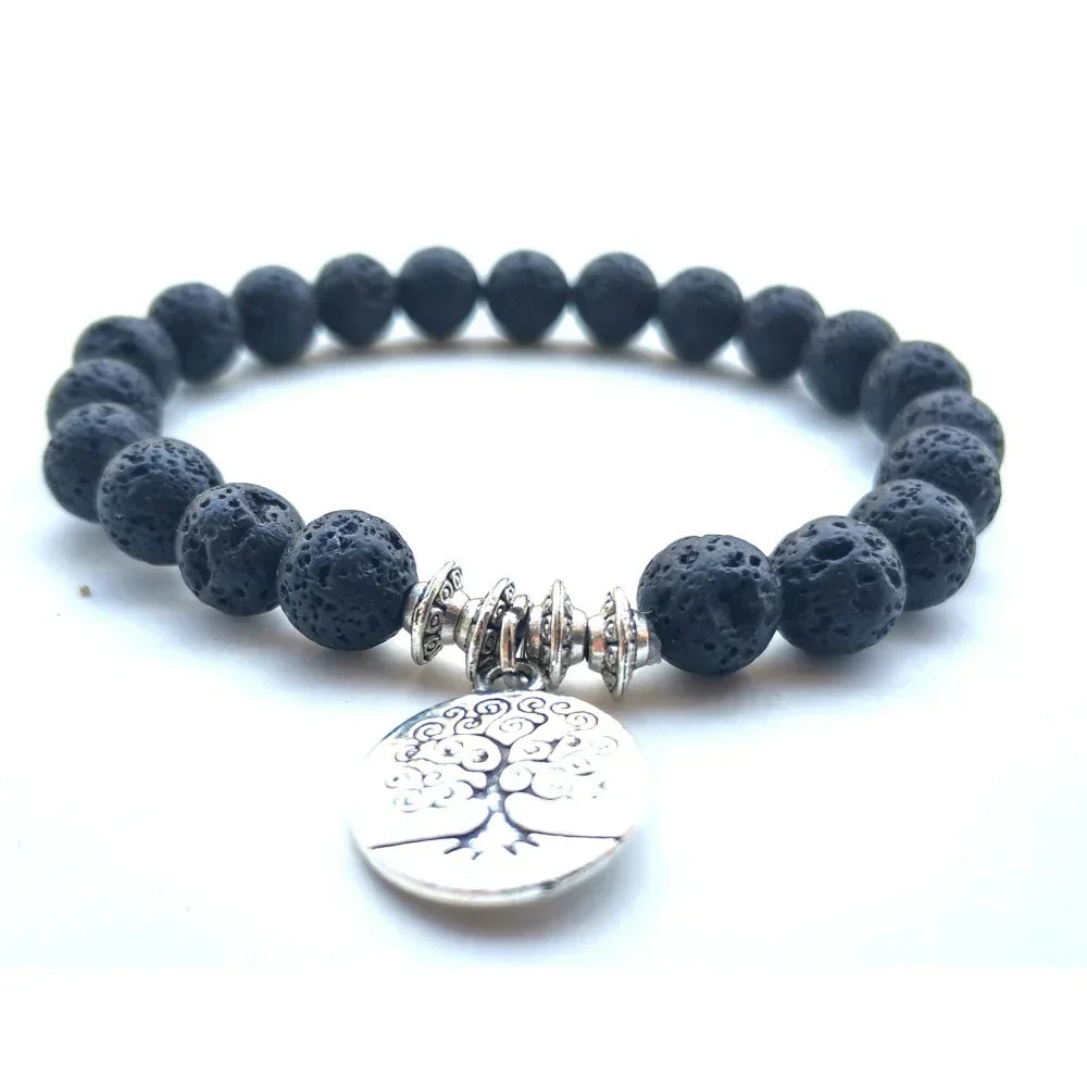 Lucky Tree OM Letter Pendant UFO Spacer