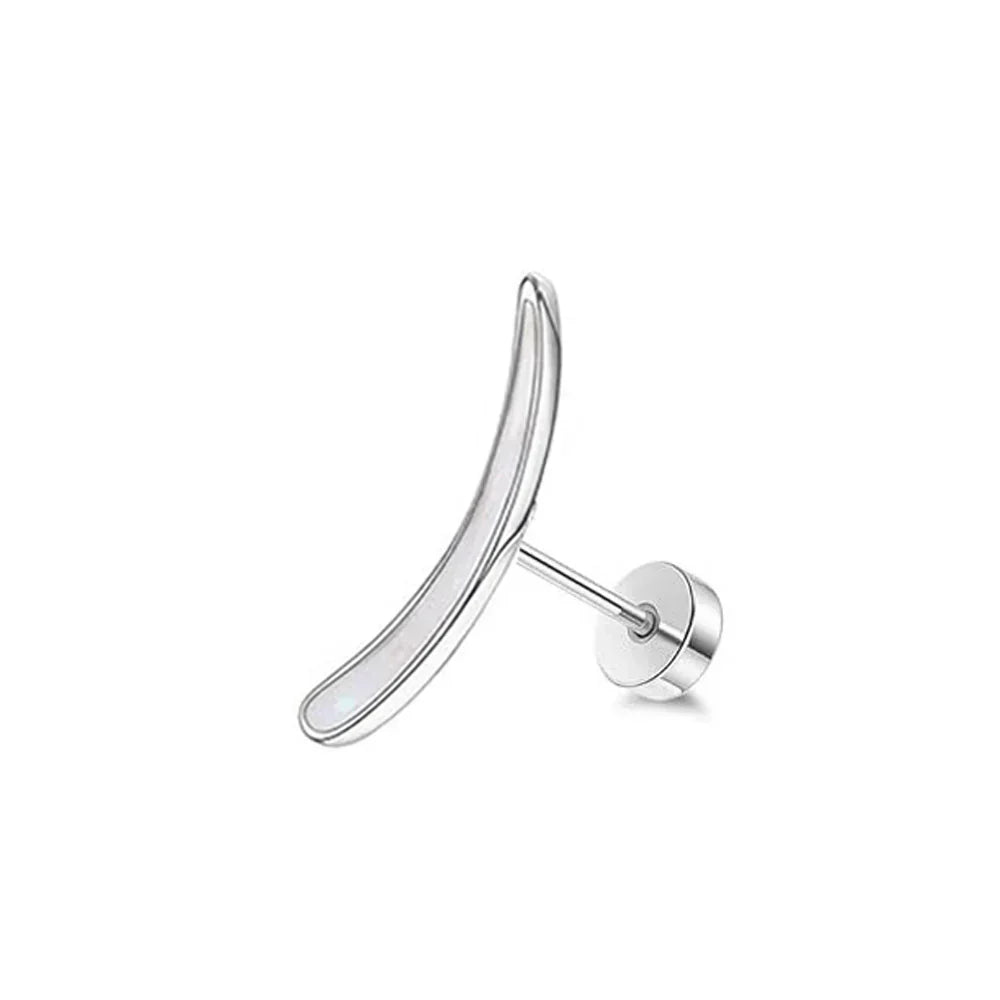 Screw Screw Round Piece Ear Studs Stainless Steel Electroplating Ear Ear Bone Pin