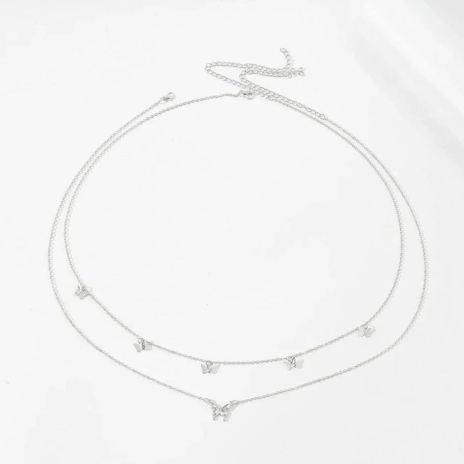 Women's Fashion Round Beads Chain Double-layer Waist Chain