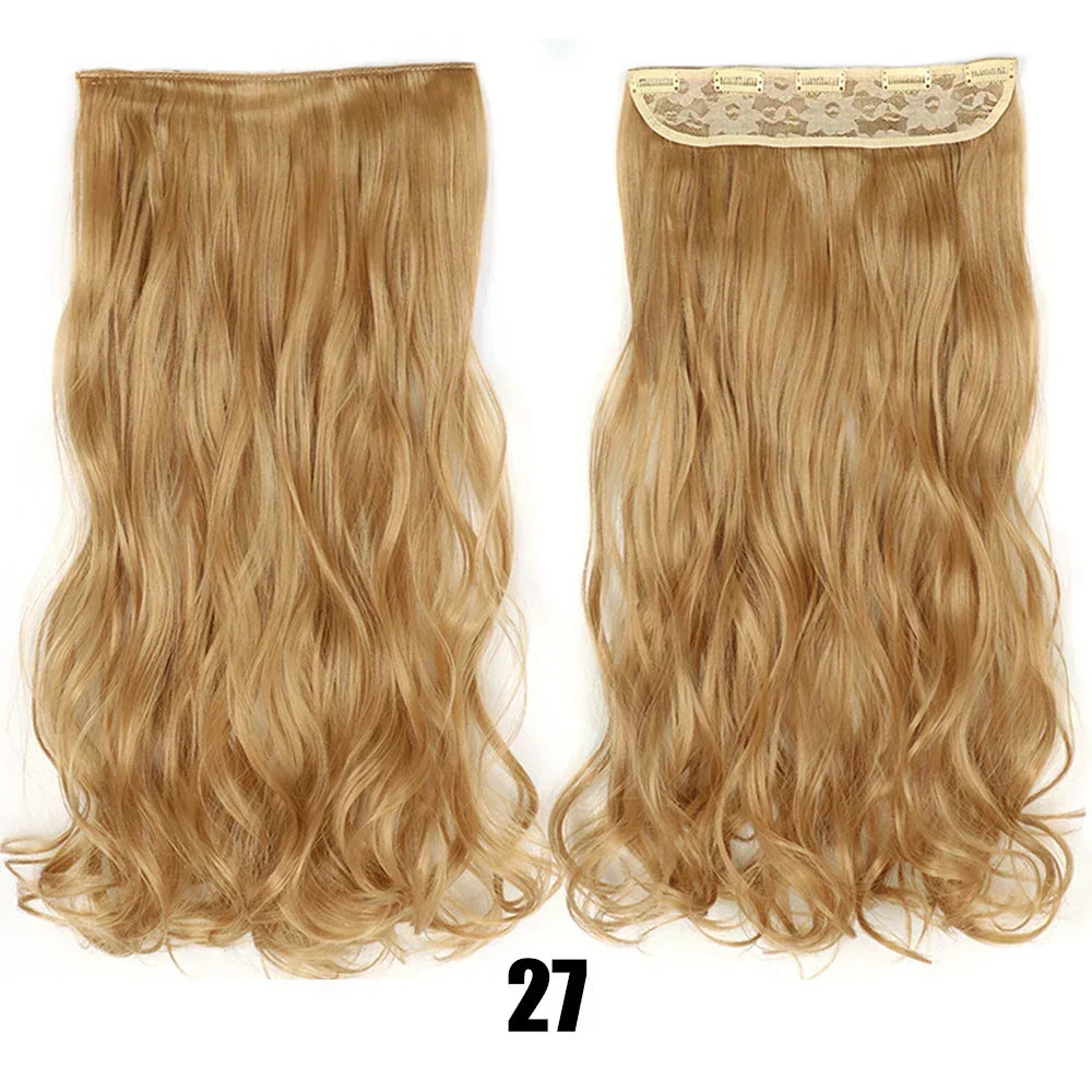 Women's Big Wavy Long Curly Hair Extensions Are Naturally Fluffy And No Trace