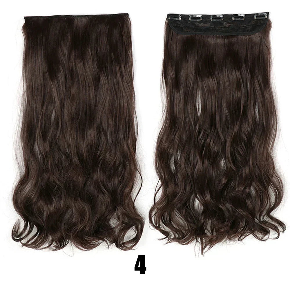 Women's Big Wavy Long Curly Hair Extensions Are Naturally Fluffy And No Trace