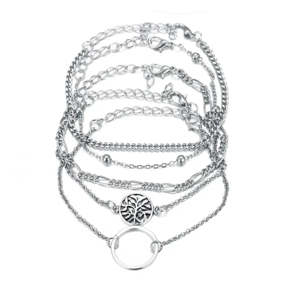 Handmade Creative Classic Simple Bracelet Five-piece Set